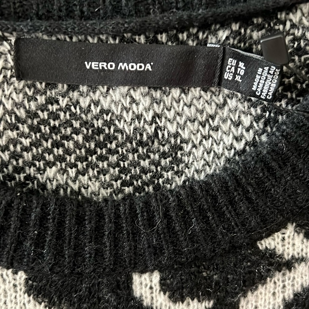 New Vero Moda Women’s Knitted Pattern Pullover Sweater Size XL - Picture 2 of 3